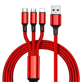 Tout pour iphone - Câble Red pour iPhone 1M Micro USB/type c
