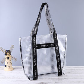 Source Hot sale iridescent shoulder bag with insert pouch cute shopping  tote holographic clear vinyl purse wholesale on m.