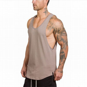 Buy Wholesale China Free Sample No Logo Sleeveless Sports Tank Top Men Best  Gym Workout Wear & Gym Tank Top Men at USD 3