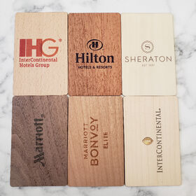 Sustainable Hotel Chain Cards With Custom Printed Logo