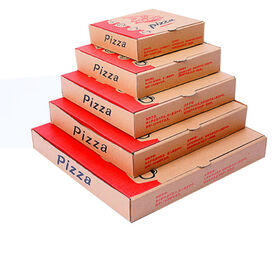 40x40 Pizza Boxes Multi Size Food Containers Custom 7 Inch Takeaway Cardboard Boxes Kraft Corrugated Paper Pizza Boxes With Logo