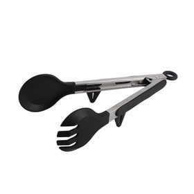 Buy Wholesale China Kitchen Accessory 2 In 1 Fork And Spoon Spatula  Non-stick Silicone Tips Food Tongs For Cooking Serving & Food Tongs at USD  1.48