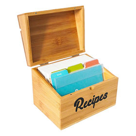 Recipe Card Storage Box