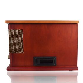 Sell like hot cakes Wooden vinyl turntable Vintage speaker Home audio record player gramophone