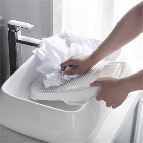 Washboard Washing Clothes Hand Wash Board - Bucket, Basin for Laundry