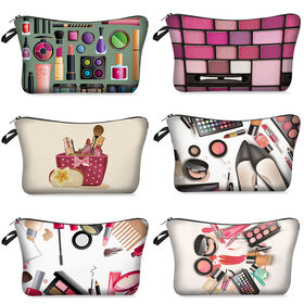 Luxury Makeup Brush Bag Customize Polyester Cosmetic Bag Toiletery Travel Organizer for Women