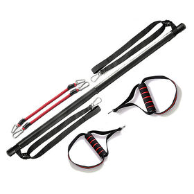 Barre D'exercice Yoga Pilates Réglable - Bâton élastique Fitness - Portable - Maison/Salle