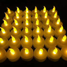 Bougies LED, Bougies Scintillantes Sans Flamme, Bougie Rechargeable,  VéRitables Bougies en Cire avec TéLéCommande, 12,5