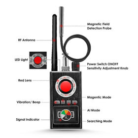 Détecteur de Signal RF K18, localisateur RF, traceur multifonction, caméra  Anti-espion, dispositif Anti-espion, détection GPS GSM
