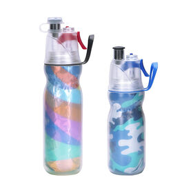 Sports Water Bottle New Factory High Capacity Cycling Portable PE Plastic Spray Water Bottle