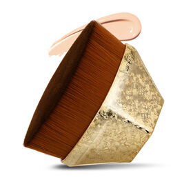 Premium Kabuki Brush Quality Hair Gold Foundation Makeup Brush for Flawless Powder Blending Liquid