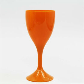 Verre à Vin Plastique Orange 130ml (6 Utés)
