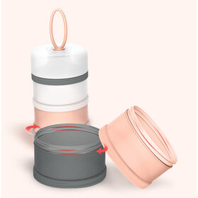 Distributeur de Lait en Poudre pour Bébé, Matériau Sûr, Réutilisable, Deux Fonctions, Boîte de Conservation des Aliments, Boîte à Goûters