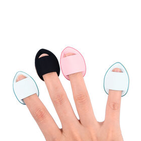 Wholesale Facial Sponge Puff Beauty Mini Thumb Finger Air Cushion Compact Makeup Sponge Powder Puff