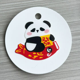 Eco-Friendly 3D Silicone Rubber Patch with Soft Tatami Fabric Backing for Fashion Apparel