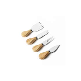 Bamboo Cheese Board And Knife Set .Tabla De Quesos En Bamboo Con Set De  Cuchillo