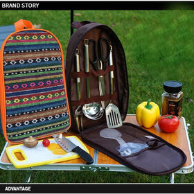 Buy Wholesale China Outdoor Tableware Backpack Set Camping Road