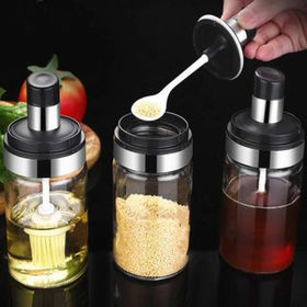 Buy Wholesale China Customize Glass Spice Jars Bottles Empty Square Spice  Containers & Spice Jars at USD 0.39