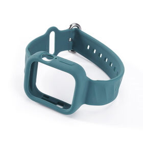 Correa deportiva de silicona suave con protector para iWatch SE Series 7 6 5 4 - Venta al por mayor