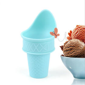 Cone Ice Cream Holder, Ice Cream Cup, Cone Shaped Ice Cream Holder, Reusable Ice Cream Holder