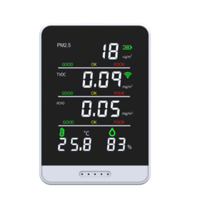 Medidor de Calidad del aire - Partículas PM2.5, Formaldehido, TVOC, CO y CO2