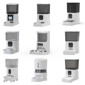 Smart pet feeders offer remote feeding, real-time video, and voice communication; a variety of feeders are available.