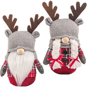 Pendants New Year Christmas Tree Accessories Claus Dolls Gnome Daniel Tiger  Plush 6 Packs Plastic + Foam Navidad Hanging
