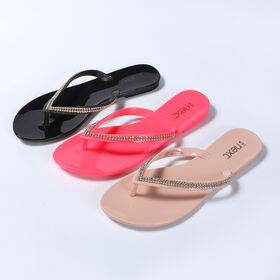 Wholesale New fashion diamond sleepers women colorful casual plain slippers  soft comfort slippers From m.