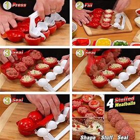 Outil de presse pour boules de poisson, Moule à boulettes de viande DIY fait maison, Outil de cuisine pour faire des boulettes de viande
