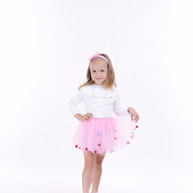 Tutu-Rock, ideal für Tanzbekleidung, Blumenmädchenkleid, Partykleidung oder einfach für den Alltag TT21003