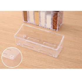 Condiment Storage Containers Kitchen Organizer Spice Shaker Jars, Seasoning Shaker Box Set