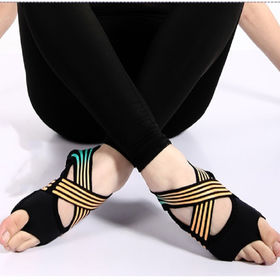 Yoga Non Slip Socks Women Breathable Toeless Socks Gym Fitness