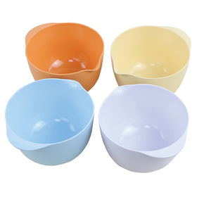 Buy Wholesale China Melamine Mixing Salad Bowls With Pe Lid Set Wholesale  6pc Set Round Courful Plastic Mixingbowl & Mixing Bowl at USD 11.15