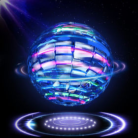 UFO Magic Ball,Portable Glowing Flying Toys Creative Fly Saucer Stomp Magic  Balls,Decompression Flying Flat Throw Disc Balls Toy for Childrens Outdoor