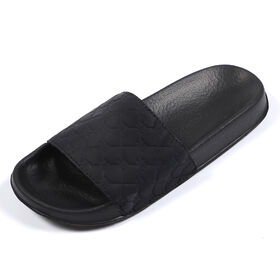 Women's Comfort PU Slides Sandals with Cushioned Footbed，Lightweight Fashionable PU Slide Sandals for Women，Women's Slide Sandals
