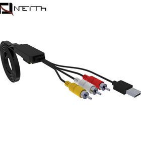 Convertisseur RCA vers HDMI, adaptateur AV masculin vers HDMI,  convertisseur composite vers HDMI avec prise en charge des câbles HDMI  PALNTSC pour