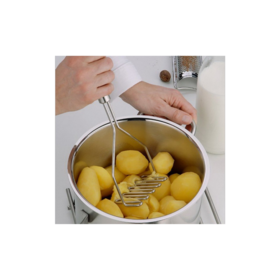 Presse-purée en Acier Inoxydable Facile à Nettoyer et à Utiliser, Idéal pour Purée de Pommes de Terre et Salade d'Oeufs - Ustensile de Cuisine B2B