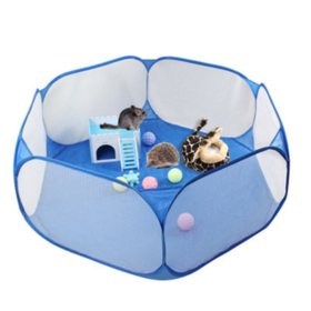 Parc à Chiot Chien Pliable Bleu Animaux Chat Chaton Intérieur