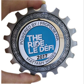 THE RIDE LE DEFI MATTAMY HOMES médaille d'engrenage tournant