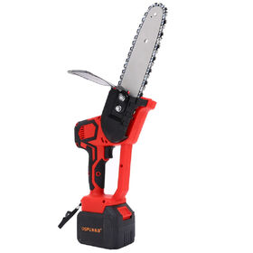 Portable Electric Chainsaw Rechargeable Cordless Wood Saw Handheld Wood Cutter
