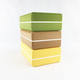 Bloc de Yoga en Mousse Haute Densité en Vrac pour Entraînement, Antidérapant, Brique de Yoga Eva de Haute Qualité pour Fitness