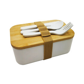 Buy Wholesale Hong Kong SAR Biodegradable Lunch Box Set With 3 Pcs