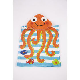 KIDS HOODED TOWEL REACTIVE PRINTED COTTON.BEACH TOWELS DESIGN