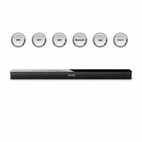Barra de Sonido Inalámbrica BT de 60W, Sistema de Cine en Casa Inalámbrico