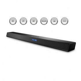 2.1 Soundbar, 110dB Sound Bar for TV Surround 3D Sound, 5 EQ Modes