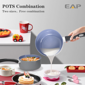 EAP Nonstick Frying Pan - Induction Bottom - Aluminum Alloy and Scratch Resistant Body