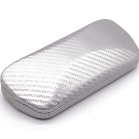 Wholesale Classic hard metal knit cloth eyeglasses cases silk screen logo glasses  case From m.