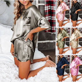 Ensembles de pyjama sexy pour femmes Dessin animé Motif Pyjamas Strap Sans  manches Cami Set Sleepwear Female Summer Pijamas Night Wear Home Suit