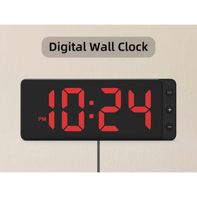 Buy Wholesale China Solid Wood Large Screen Digital Clock