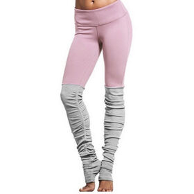 Women Tummy Control Yoga Wear Stretchy Patchwork Leggings Fitness Running Jogging